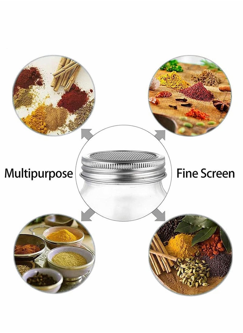 Y&D - Sprouting Wide Mouth Jar with Steel Mesh Lids and Stands, 650ML Sprouter Jars, for Broccoli Beans Microgreens Sprouts - Image 1