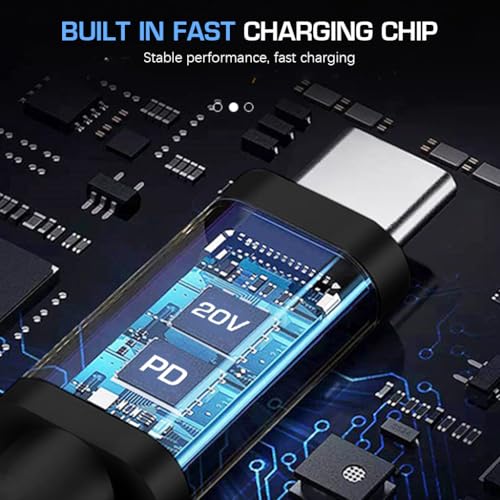 Verilux® USB C to DC Cable with 8 DC Connectors, 5V-20V Adjustable Power Design with Switch Button, 3.3Ft USB C to DC Converter Charging Cable for Notebooks, Portable Monitors, Stationary Routers - Image 4