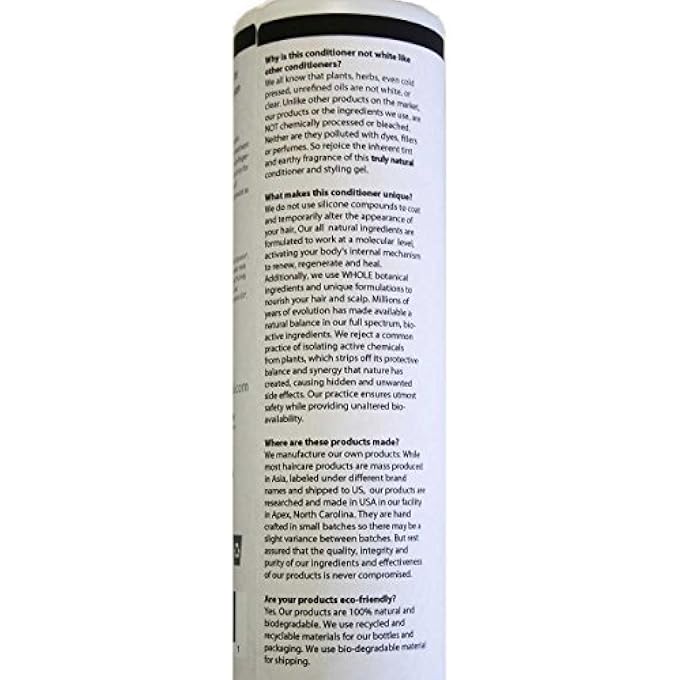 Om Botanical AYURVEDIC CONDITIONER AND STYLING GEL, ALL NATURAL RINSE-OFF/LEAVE IN HAIR CONDITIONER AND HAIR GEL | SULFATE AND SILICONE-FREE VEGAN HAIR TREATMENT FOR MEN AND WOMEN - Image 2