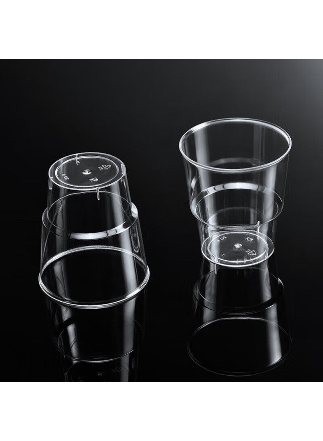 Yata Wutian Disposable Cups, Aviation Cups, 200ml*100 Pieces, Beverage Cups, Wine Cups, Thickened Tea Cups, Transparent Water Cups, Space Cups - Image 4