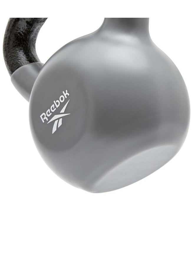 ريبوك كيتلبيل ريبوك 8 كجم / 18 رطل – مغطى بالفينيل ومتين مع مقبض مريح لتدريبات القوة - Image 4