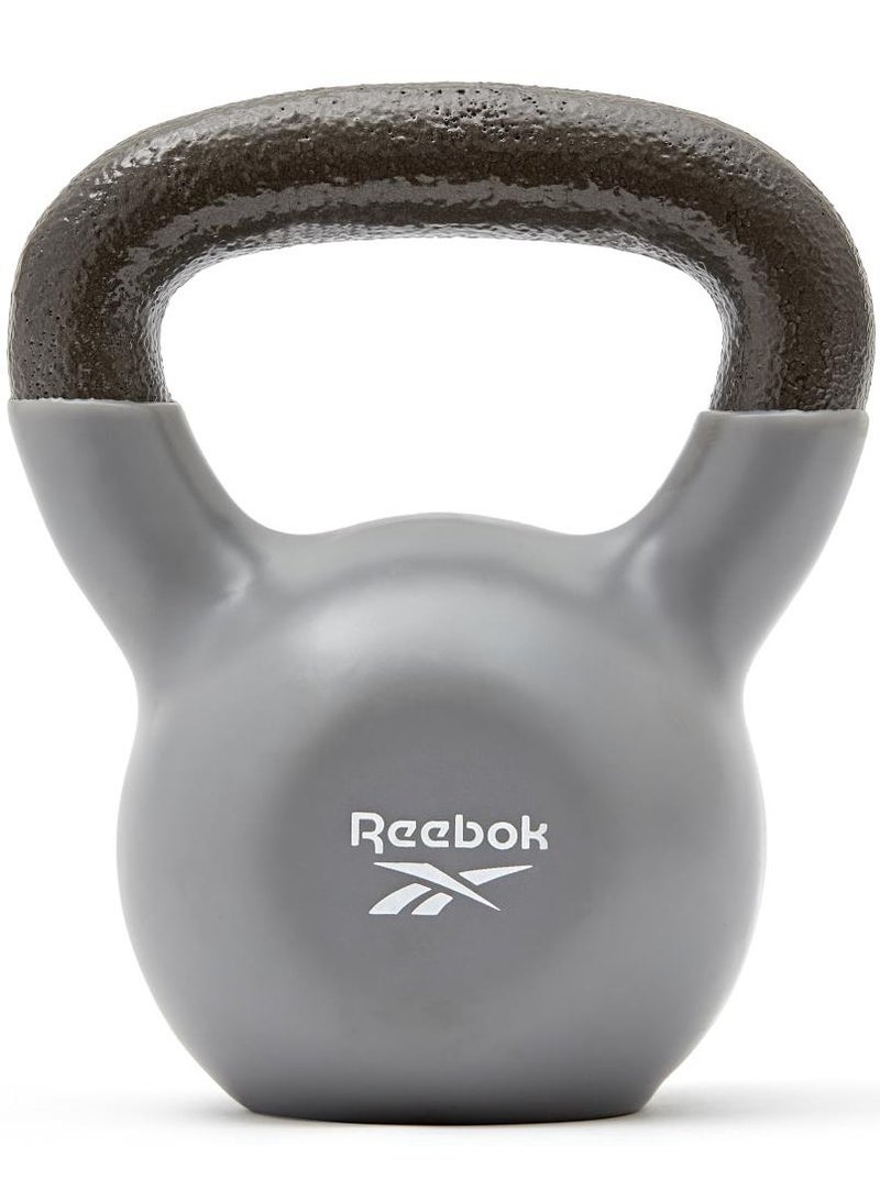 ريبوك كيتلبيل ريبوك 8 كجم / 18 رطل – مغطى بالفينيل ومتين مع مقبض مريح لتدريبات القوة - Image 1