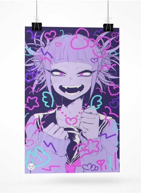 Poster printed with bright colors