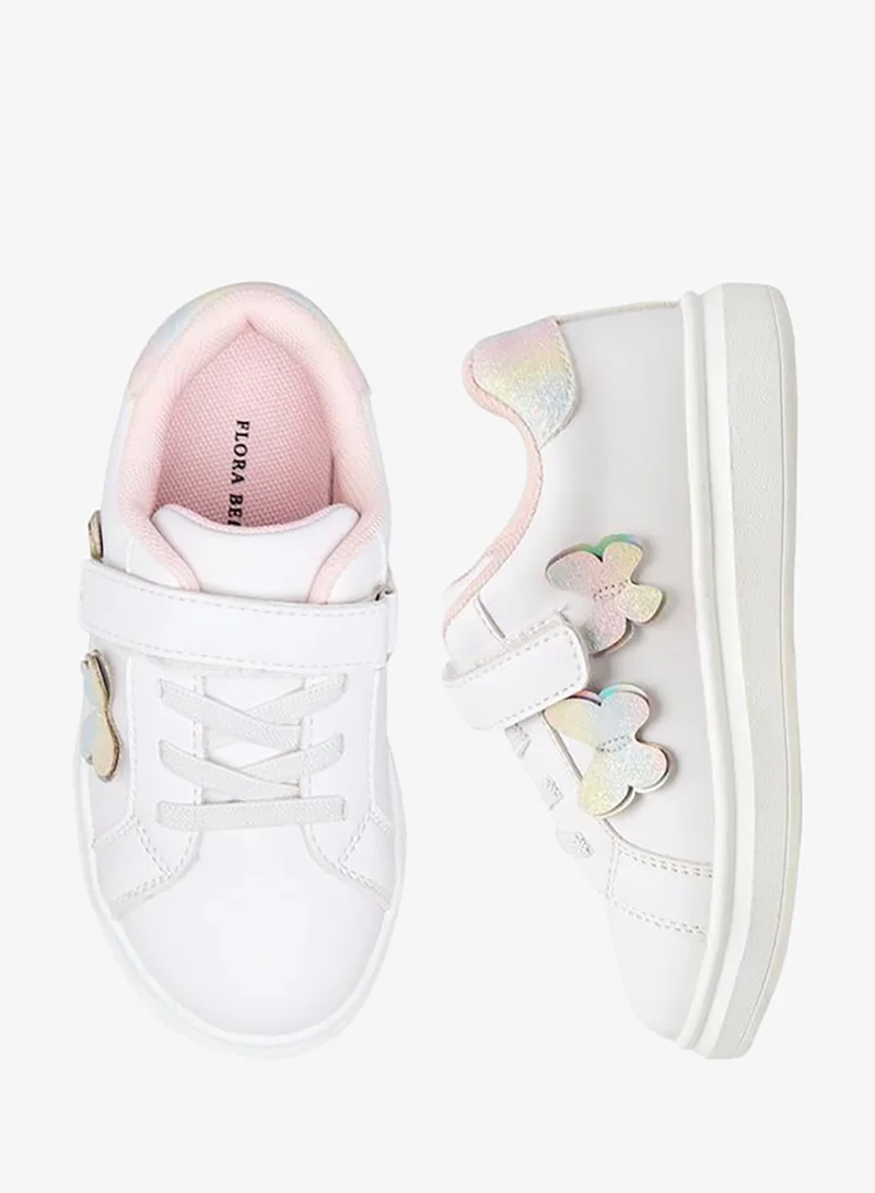 فلورا بيلا من شو إكسبرس Girls Hook And Loop Ankle Sneakers