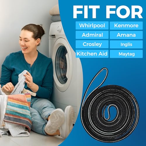 Romalon Superior 661570V Dryer Drum Belt 661570 3387610 Compatible with Whirlpool Kenmore Dryers Replaces 3393999 3389728 AP5983729 PS11722115 by Romalon OEM (Figures 7,8,9) - Image 3