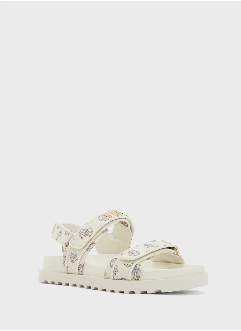 GUESS Multi Strap Flat Sandals