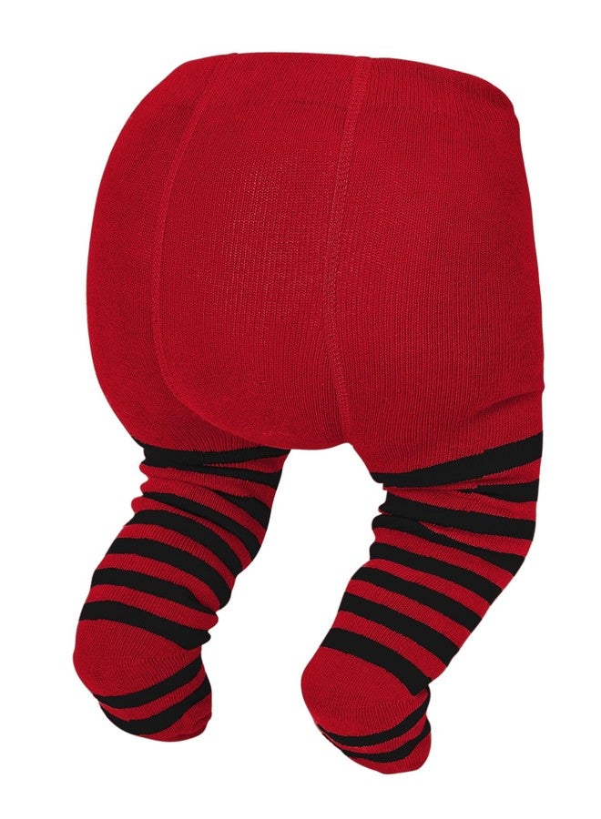 جوارب أطفال زاندو حمراء وسوداء للهالوين والكريسماس، جوارب قطنية محبوكة للأطفال الصغار، جوارب طويلة للأطفال من عمر 6 إلى 12 شهرًا