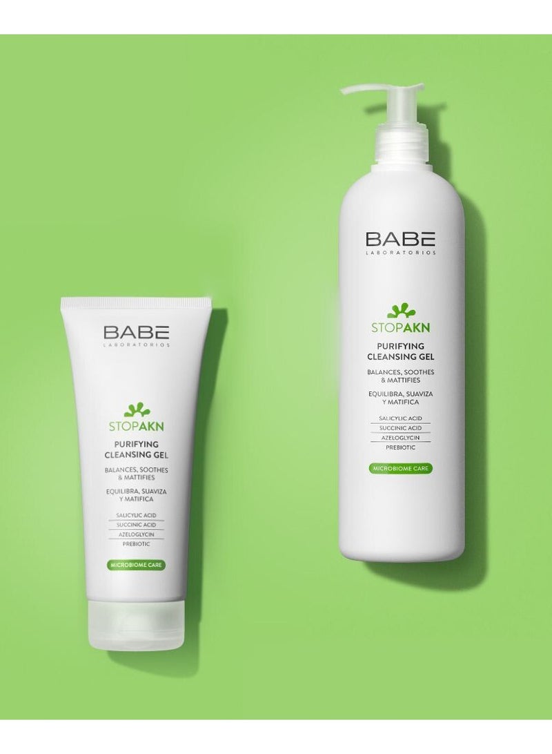 باب لابوراتوريوس جل التنظيف والتنقية Babé Stop AKN يهدئ ويزيل لمعان البشرة 200 مل - Image 4