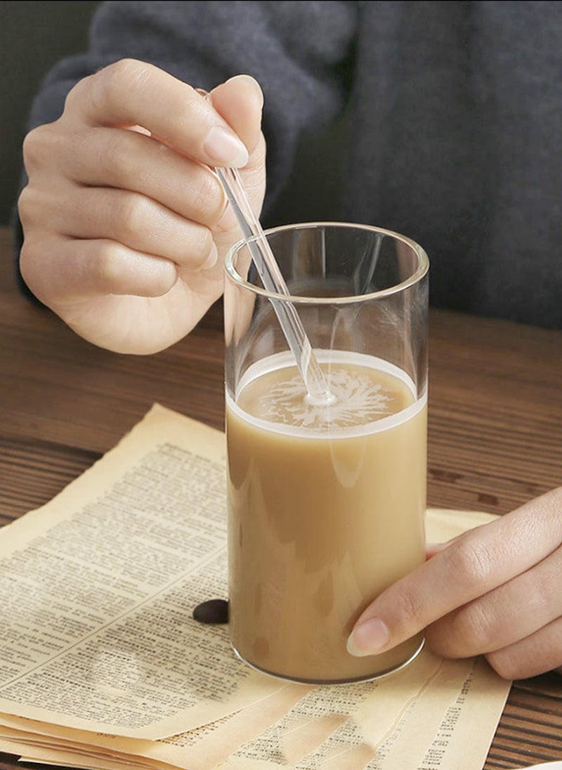 Generic - Glass Set, Set Of Six, Cylindrical Single-Layer Simple Cup, Can Be Used For Drinking Water, Coffee, Tea, Juice, Milk, 250ML - Image 1