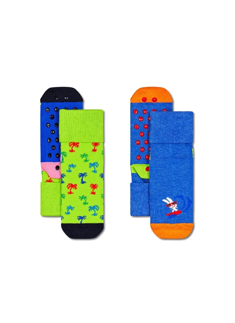 هابي سوكس 2-PACK KIDS SURFERS PARADISE ANTI SLIP