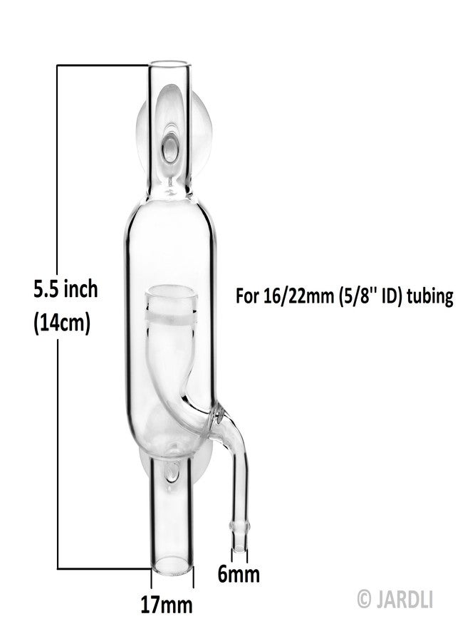 JARDLI Glass Inline CO2 Atomizer Diffuser System for Aquarium Planted Tank (17mm for 16/22mm (5/8" i.d.) Hose) - Image 3