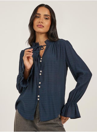 Self Design Button Down Top with Tie Detail - pzsku/Z76F22CD9B499EC206CC1Z/45/1743695418/3f8b52be-18a9-46dc-9a9d-6436989a7886