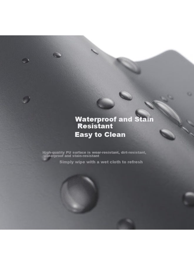 JD.com Jdjz 800*400mm Oversized Dual-layer Desk Pad Mouse Pad Extended Large Office Gaming E-sports Computer Desk Pad Leather Texture Natural Oak Waterproof Wear-resistant Galaxy Grey - Image 2