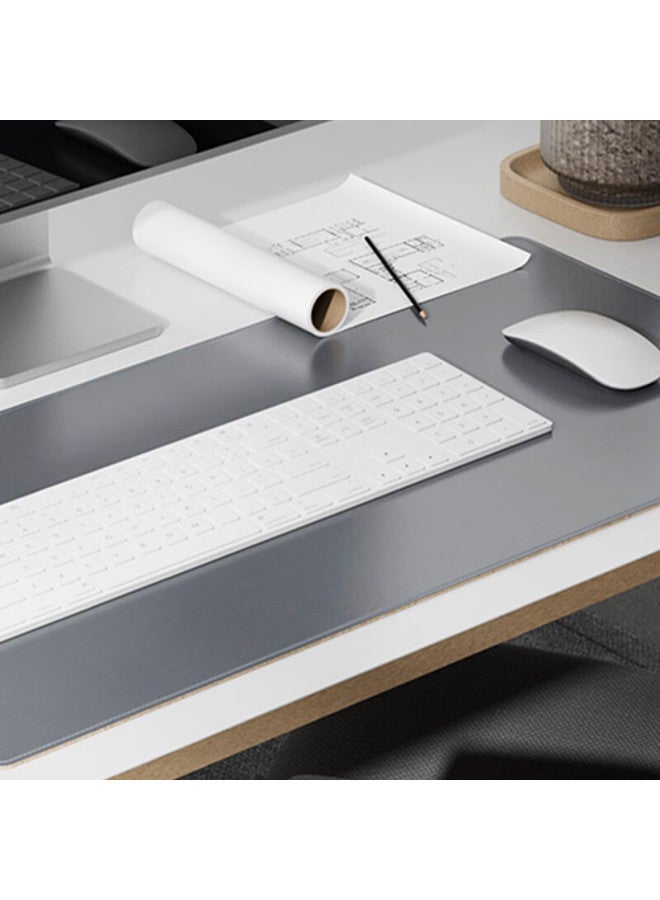 JD.com Jdjz 800*400mm Oversized Dual-layer Desk Pad Mouse Pad Extended Large Office Gaming E-sports Computer Desk Pad Leather Texture Natural Oak Waterproof Wear-resistant Galaxy Grey - Image 5