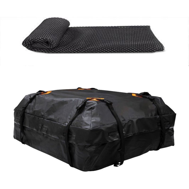 Waterproof Cargo Bag Car Roof Cargo Carrier Universal Luggage Bag Storage Cube Bag for Travel Camping with Anti-slip Mat - Image 1