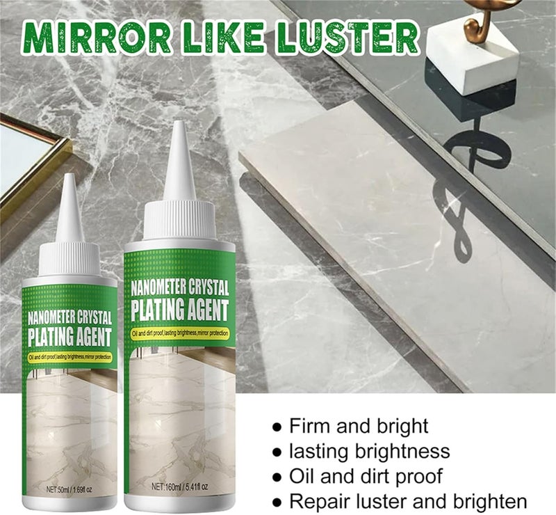 Stone Nano Crystal-Plating Agent, Marble Nano Crystal-Plating Agent, Nanometer Crystal Plating Agent, Nano Crystal Plating Agent for Kitchen Tile & Furniture (2pcs 50ml) 2pcs 50ml - Image 5
