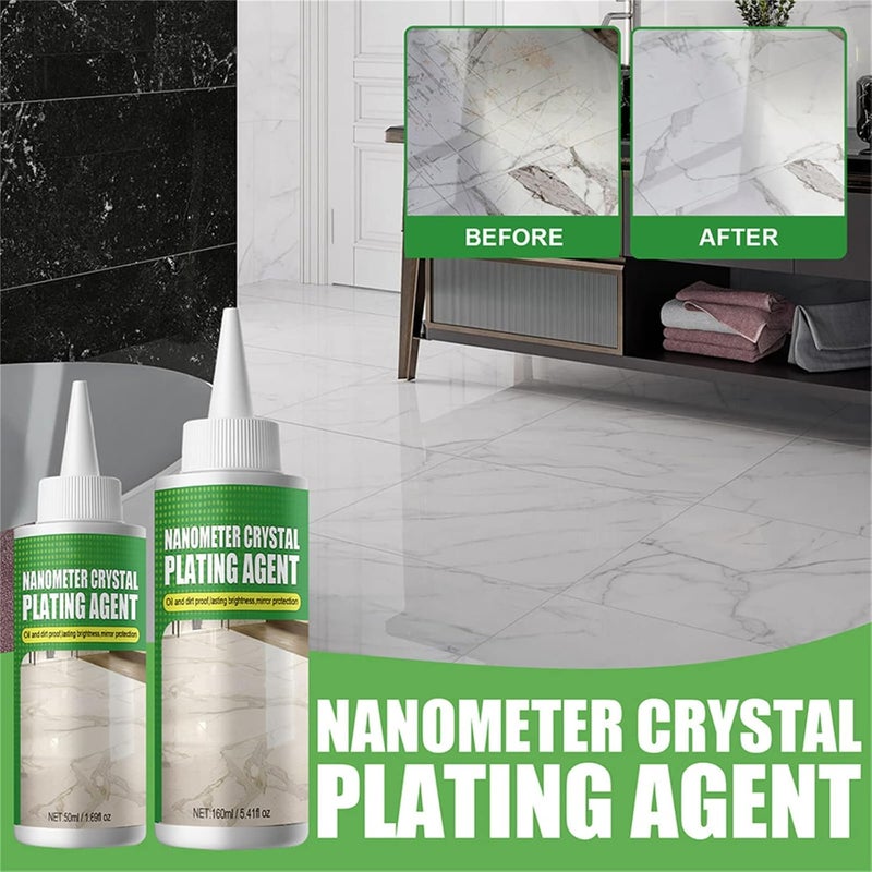 Stone Nano Crystal-Plating Agent, Marble Nano Crystal-Plating Agent, Nanometer Crystal Plating Agent, Nano Crystal Plating Agent for Kitchen Tile & Furniture (2pcs 50ml) 2pcs 50ml - Image 3