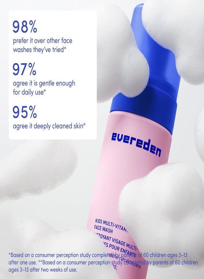 Evereden Kids Face Wash: Cool Peach, 3.4 fl oz. | Cute Terry Spa & Makeup Headband | Gentle Kids Skin Care | Non-toxic and Safe Ingredients for Sensitive Skin | Multi-Vitamin Skin Care - Image 5