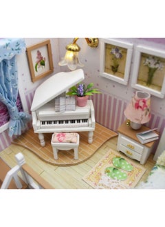 Flever Flever Dollhouse Miniature DIY House Kit Creative Room with Furniture for Romantic Valentine's Gift(Because of Meeting You)  - Image 4