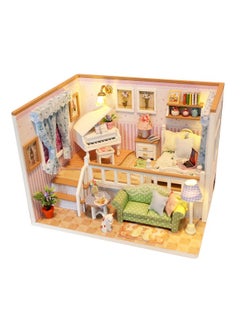 Flever Flever Dollhouse Miniature DIY House Kit Creative Room with Furniture for Romantic Valentine's Gift(Because of Meeting You)  - Image 1