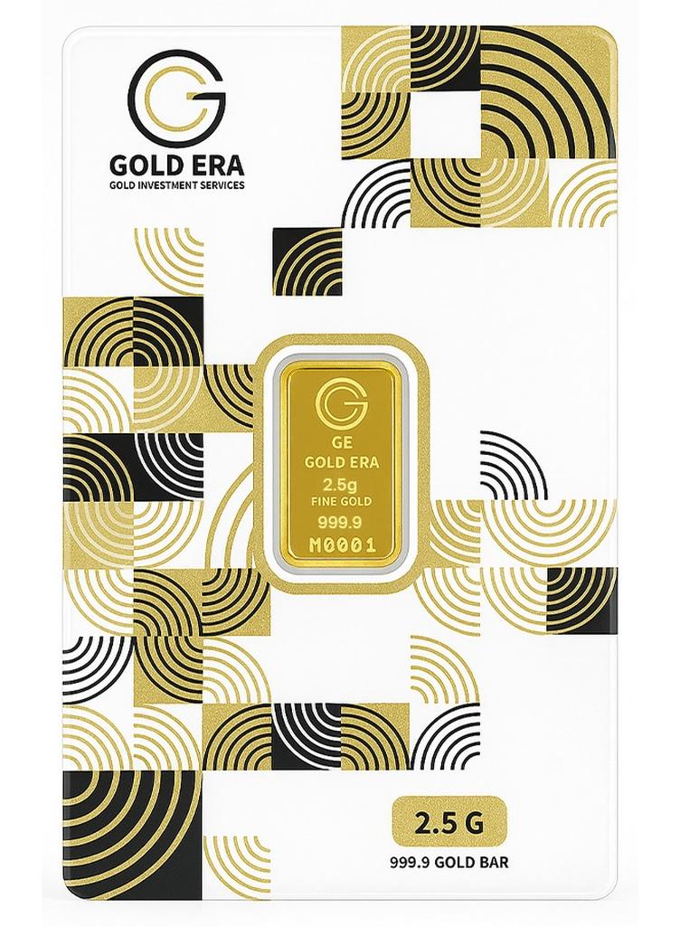 جولد ايرا Gold Era 2.5 Grams Pure Gold Bar – 24K(999.9) Investment-Grade Gold, Certified & Sealed, Ideal for Gifting & Savings - Image 1