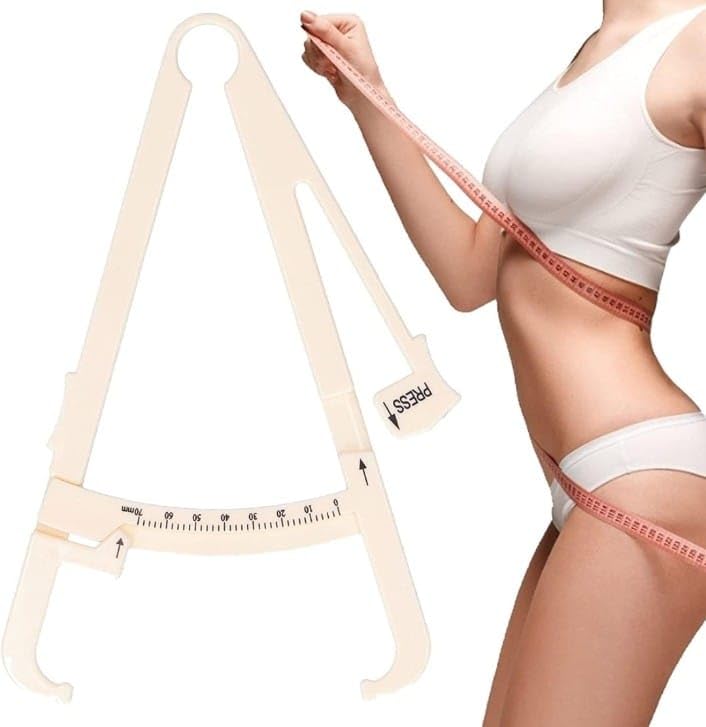 FlyTouch Body Fat Tester Calipers With Manual And Body Fat Charts Keep Slim | Personal Body Fat Caliper - Image 1