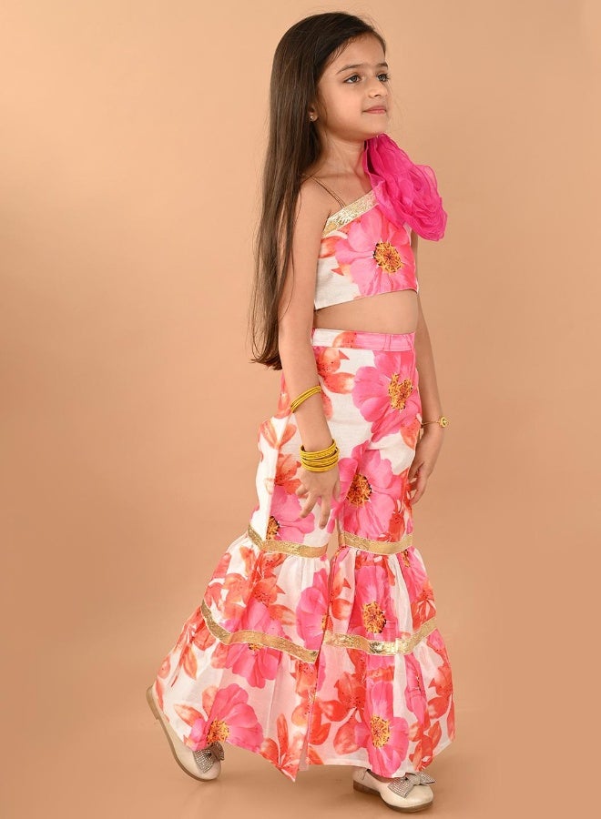 LILPICKS Printed Top with Sharara Set - Image 5