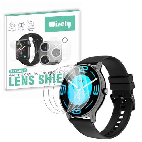 Wisely |3pcs| Screen Guard Protector For Noise Twist Go Smartwatch |1.39"| Bubble Free, Easy installation kit, Clear HD, Full Cover - Image 1