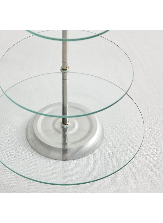 Home Box Coral 3-Tier Glass Cake stand 25 x 35 x 25 cm  - Image 5