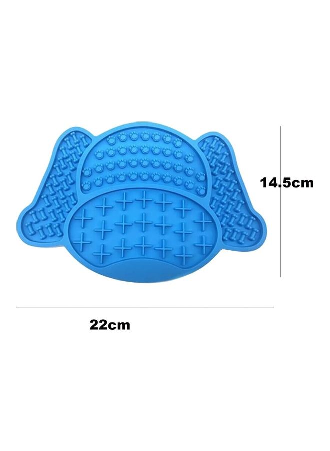 NIBEMINENT Silicone Slow Feeder Dispensing Mat Blue 22 x 14.5cm - Image 2