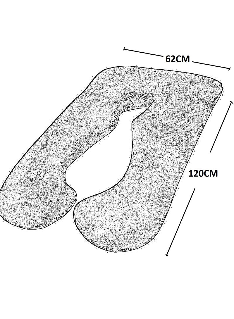 Sleep night U Shape Comfortable Maternity Pillow - Image 3