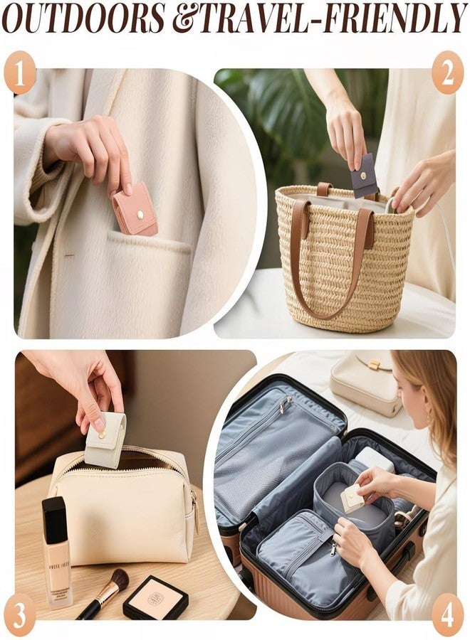 Pekos Mini Jewellery Organizer Pouch for Travel | Portable Jewellery Storage Case with 4 Slot and Snap Lock, Ring Necklace Earring Holder | Compact Travel Jewelry Organizer for Women (Multicolor) - Image 5