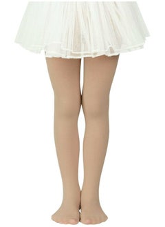 Perfectory School Uniform Tights for Girls Ballet Dance Footed Tight Ultra Soft-Nude-3 Pairs  - Image 2