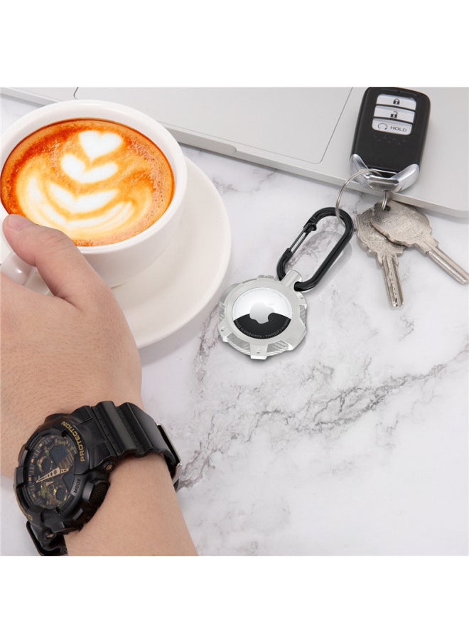 Generic - Applicable Airtag Protective Case Air Tag For Apple Positioning Tracker Protective Case Anti-lost Airtags Protective Case-Color:Black-Applicable Model:For Apple AirTag Protective Case/piece - Image 1
