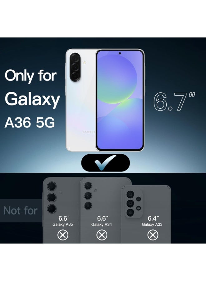 حومة غطاء حماية رفيع من السيليكون الناعم لهاتف Samsung Galaxy A36 مع بطانة من الألياف الدقيقة وغطاء حماية مقاوم للصدمات لهاتف Samsung Galaxy A36 مقاس 6.7 بوصة - Image 2