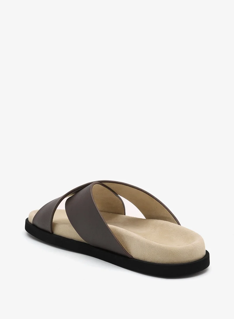 لوريان Benedetto - Cross leather sandals