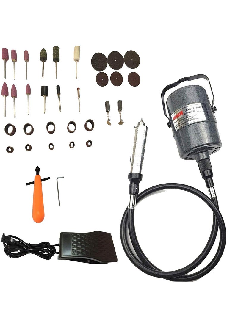 DIY Crafts Diy Crafts Machine 22000 Rpm 110v - 240v/60hz 1/4hp Jewelry Making Sanding Cleaning Drilling Polishing Tool, Design # No 2, Flexible Shaft  - Image 1