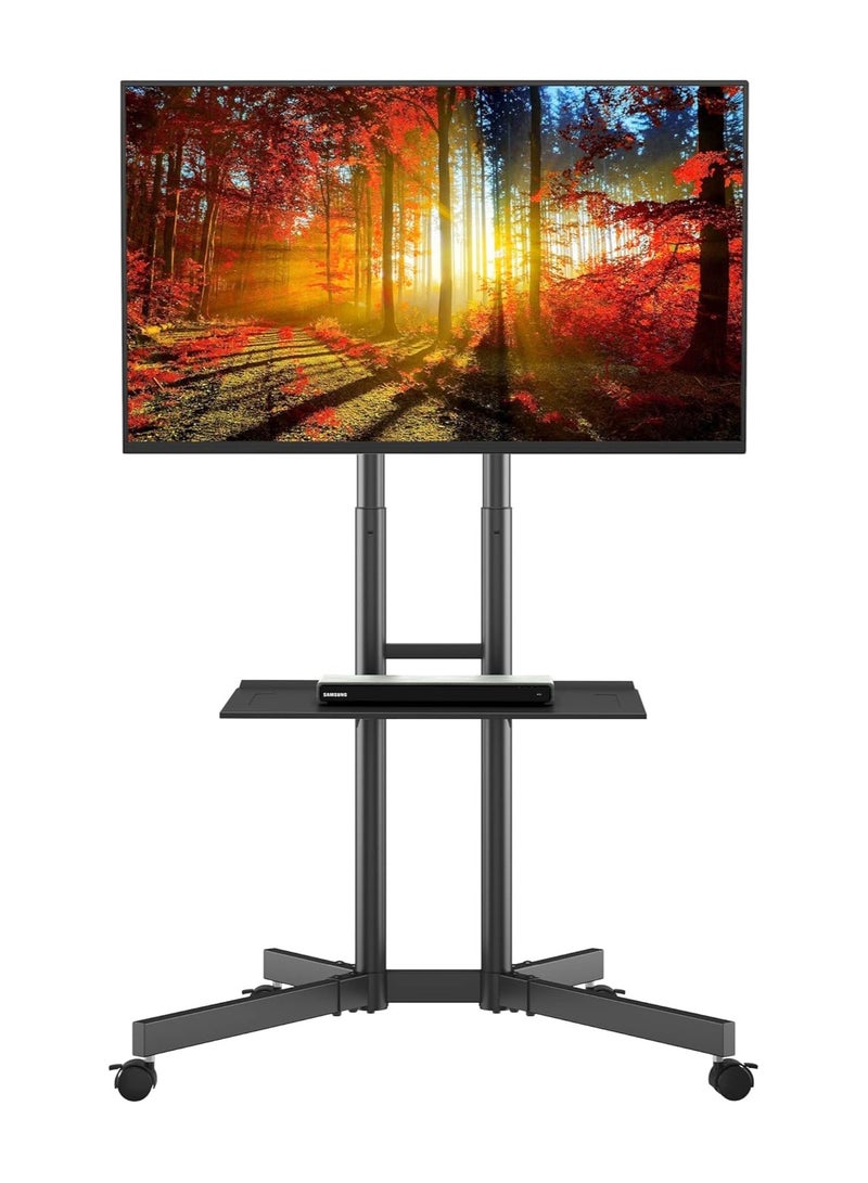 Universal Mobile TV Stand for 32-85 Inch Plasma/LCD/LED/OLED Televisions, Castors, Max Load 60 kg, Max VESA 600 x 400 mm - Image 1