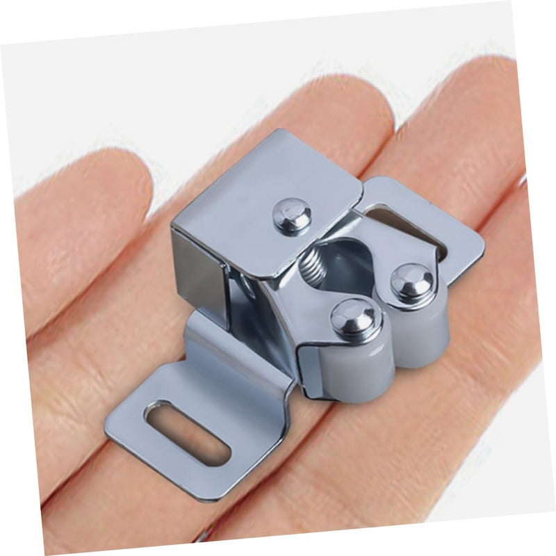 6Pcs Silver Metal Roller Catches For Cabinet Doors Smooth Closing Heavy Duty Latches Easy Installation 4 50X3 20X1 00CM - Image 4
