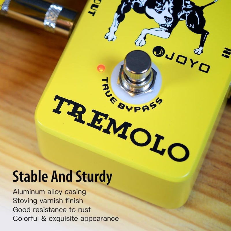 JOYO Tremolo Effect Pedal Beloved Old Amps Photoelectric Tube Circuitry Tremolo for Electric Guitar Effect - True Bypass (JF-09) - Image 5