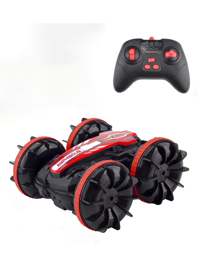 VITION Remote Controlled Car, Gesture Sensor, Waterproof RC Stunt Car, Amphibious Vehicle with 50 Meters Remote Control, 360 Degree Rotation, Off-Road Remote Controlled Car for Kids (Red) - Image 1