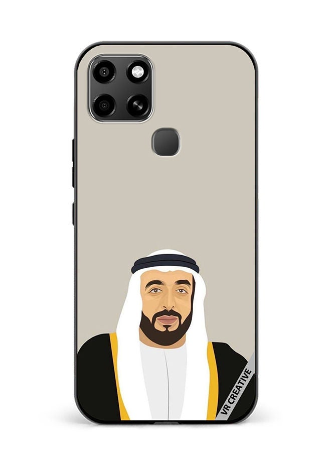 VR CREATIVE Protective Case Cover For Infinix Smart 6 Sheikh Khalifa Bin Zayed Bin Sultan Al Nahyan Design Multicolour - Image 1