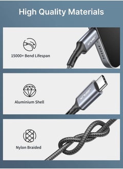 JSAUX USB C to 3.5mm Audio Aux Jack Cable 3.3ft, USB Type C to 3.5mm Headphone Stereo Car Cord Compatible with iPhone 15 Pro Max 15 Plus, Samsung Galaxy S24 S23 S22 S21 Note 20, iPad Pro, Pixel 5 4 XL  - Image 4