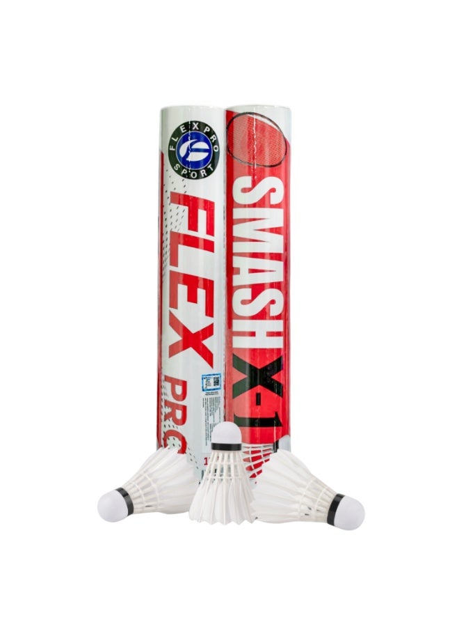 FLEX PRO SMASH X1 | Smash Series (Feather) | Duck Feather | 1 TUBE= 12 PCS - Image 1