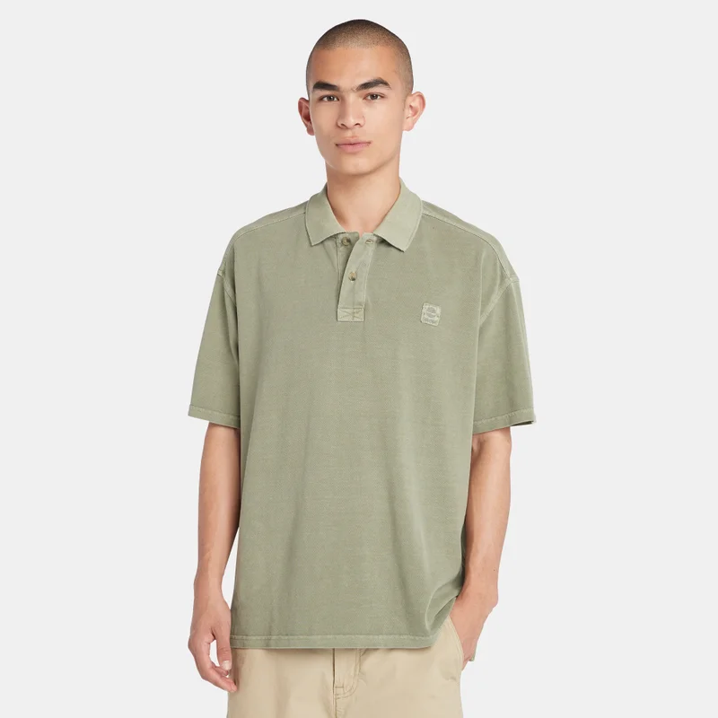 Men's Garment Dye Polo Shirt