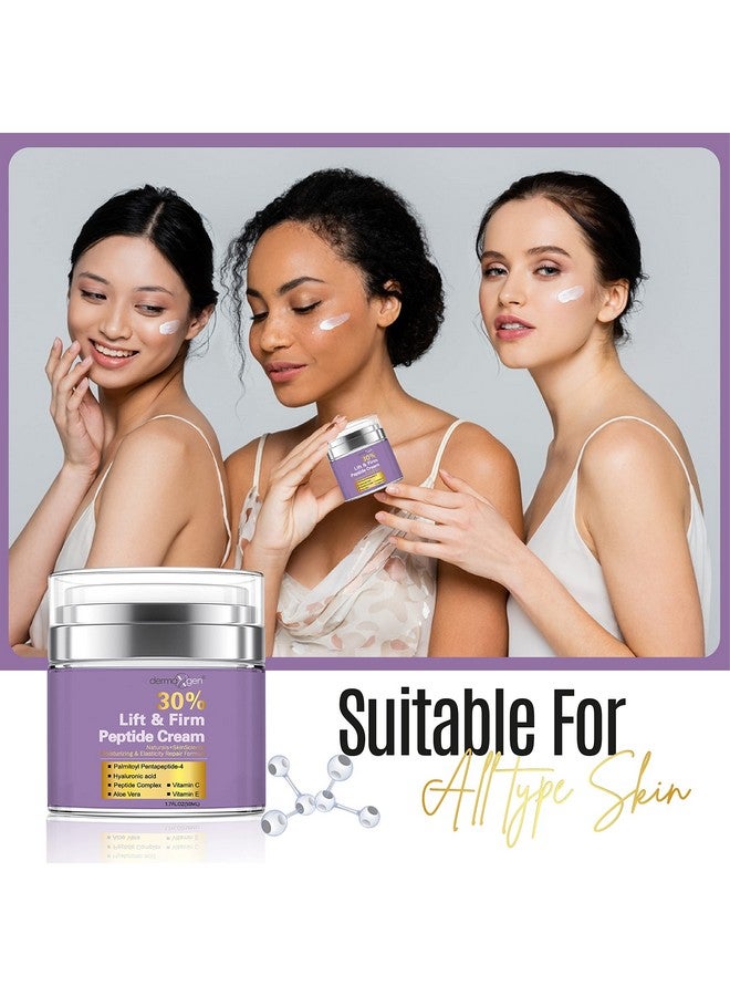 dermaxgen 30% Matrixyl 3000 Face Cream Skin Elasticity Repair Cream Matrixyl 3000 Peptides Lift & Firm With Vitamins C And E Hyaluronic Acid Aloe Vera 1.7Fl Oz (30% Peptide Cream) - Image 5