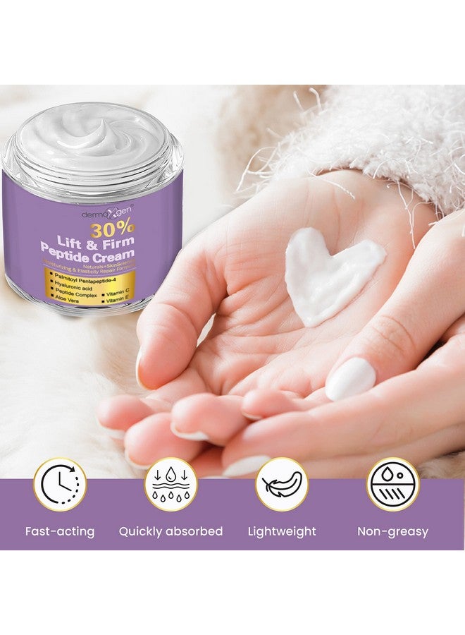 dermaxgen 30% Matrixyl 3000 Face Cream Skin Elasticity Repair Cream Matrixyl 3000 Peptides Lift & Firm With Vitamins C And E Hyaluronic Acid Aloe Vera 1.7Fl Oz (30% Peptide Cream) - Image 3