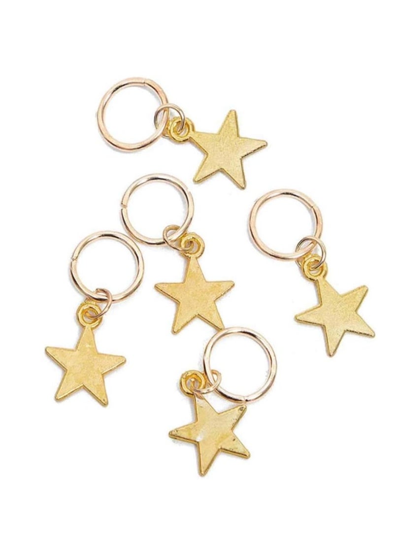 80 Dreadlock Beads  Braided Hair Accessories - DIY Hair Clips  Ring Pendants for Stylish Braids  Dreads - Image 5