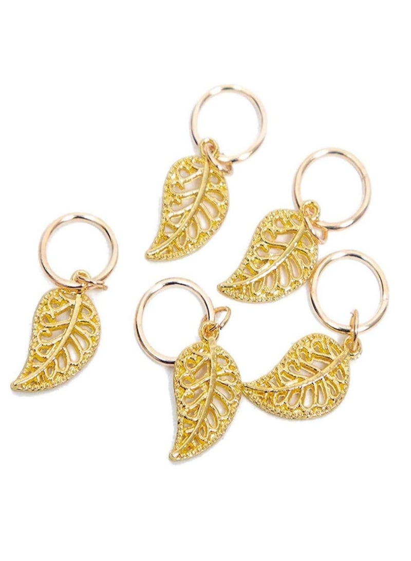 80 Dreadlock Beads  Braided Hair Accessories - DIY Hair Clips  Ring Pendants for Stylish Braids  Dreads - Image 3