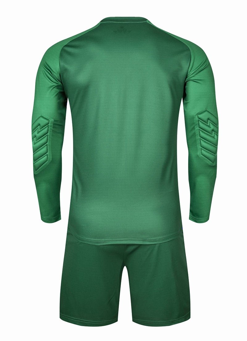 KELME Soccer Goalkeeper Jersey Pro Set Uniform - Padded Goalkeeper Shirt Shorts Socks - Men's Goalie Jersey Adults Kids (Green, Kids 10) - Image 3